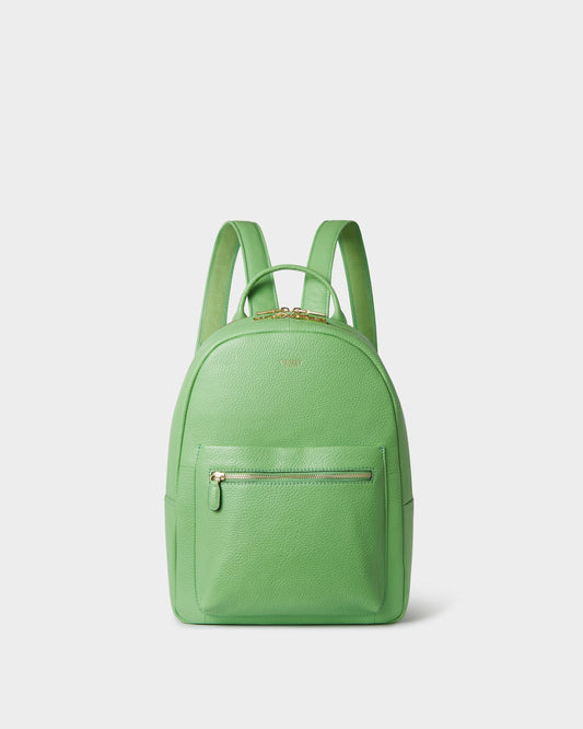 The Adaline Leather Backpack in Apple