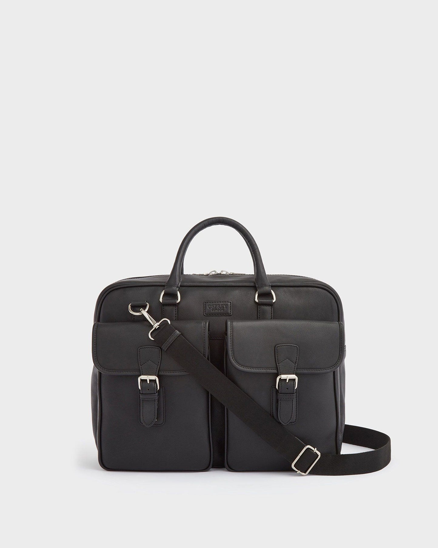 The Grip Leather Bag in Black
